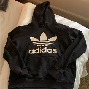 Black Adidas Hoodie Mens Small